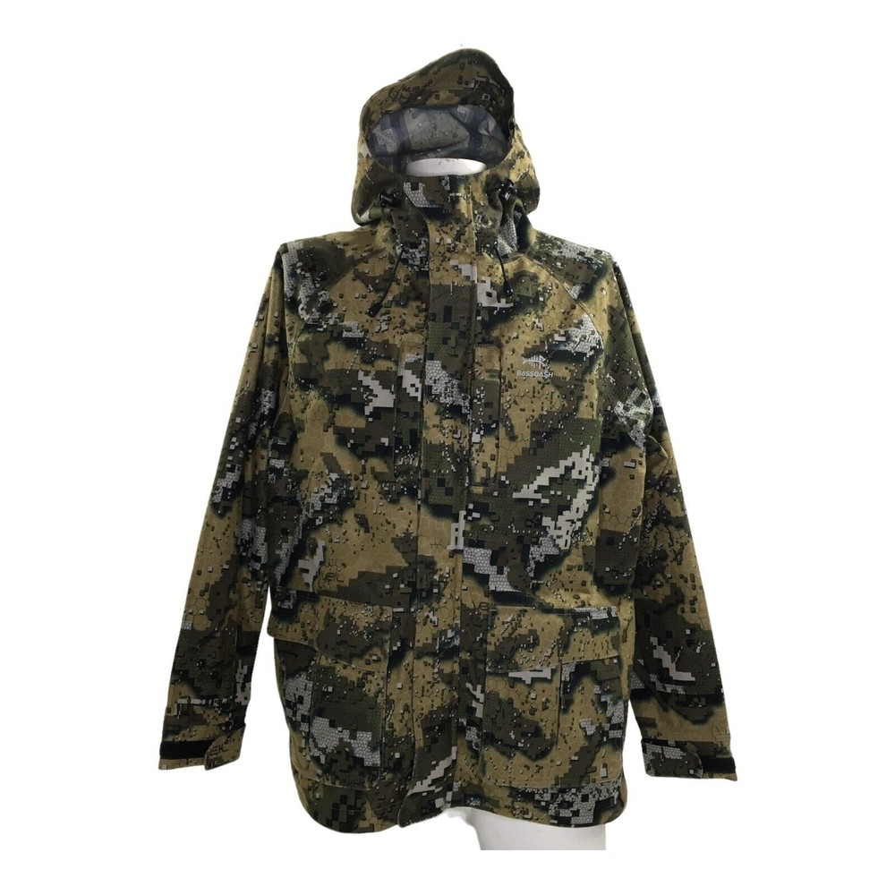 Bassdash Walker Breathable  Waterproof Camo Veil Fishing Hunting Jacket Large